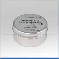 Magnetic Powder silver-black double-effect 