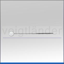 Mund-/Kehlkopfspiegel, 22mm x 13cm (DxL), Rhodium 