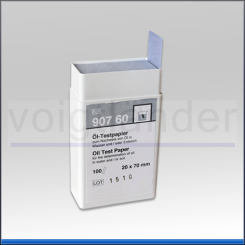 Öl-Testpapier, 20 x 70mm, Inhalt: 100 Teststreifen 