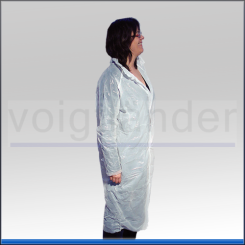Disposable Lab Coat PE, white 