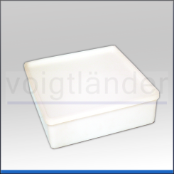 Kunststoffdose PE, 208 x 208 x  64mm 