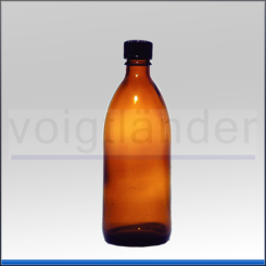 Enghals-Glasbehälter Braunglas 