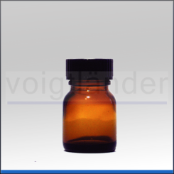 Wide-Neck Glass Jar brown glass 