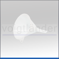 Funnel, PE natural coloured, small funnel opening 