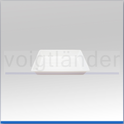 Laborschale, mit Bodenrillen weiß 