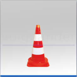 Leitkegel vollreflektierend, PVC-weich 