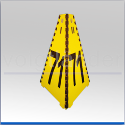 Evidence Markers (Pyramids), with Numbers, 3-sided 