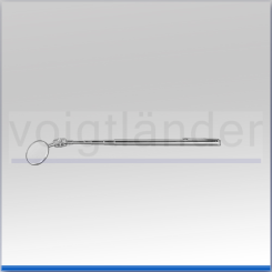 Mund- und Kehlkopfspiegel, 30mm (D), ausziehbar bis 500mm 
