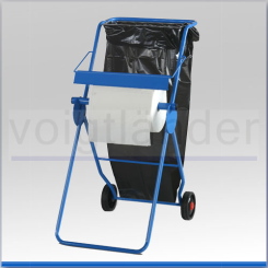 Stand holder for paper wiping roll up to 42cm width,  