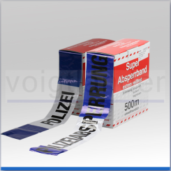 Absperr-Warnband blau/weiß 