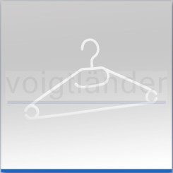 Clothes Hanger, PP, white 