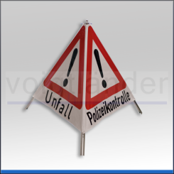 Faltsignal TrioSign 70, R1, ! Stau, ! Unfall, ! Polizeikontrolle 