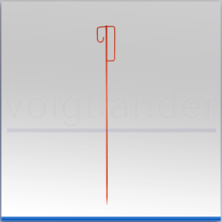 Einschlaghaltepfosten mit zwei Haken 