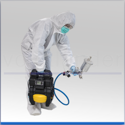 Flüssiglatex Sprüheinheit, Akkubetrieb 