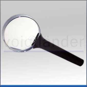 Hand Magnifier, biconvex, lens made of silicate 