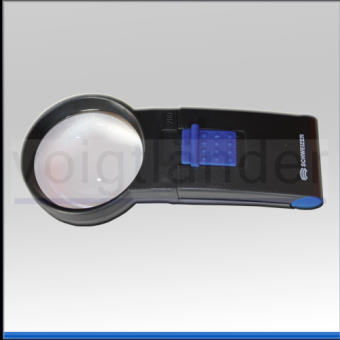 Hand Magnifier Luminaire LED, biconvex 