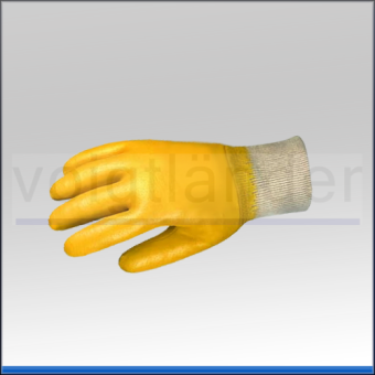 Nitrile Coated Work Gloves, yellow 