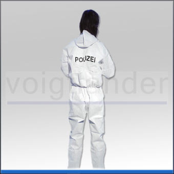 Disposable Coverall Comfort, Print: "Polizei", Type 5-B, 6-B 
