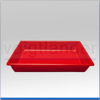 Laboratory Tray, without ridges red 