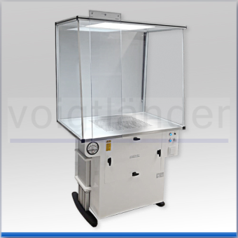 Workstation VFA, electrically height-adjustable, with Compact Filter F9 height-adjustable