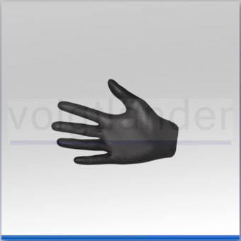 Nitrile Disposable Gloves, black 