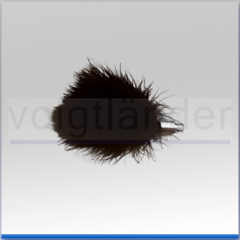 Marabou Feather Replacement Brush, with screw thread, for blower brush, in container 