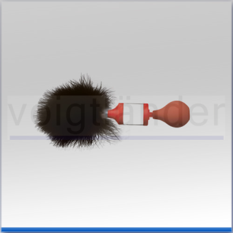 Marabou Feather Brush, with blower brush, in container 