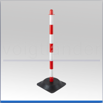 Barrier Post / Chain Stand, red/white 