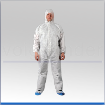 Disposable Coverall light grey, Type 5, 6 
